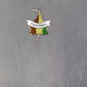 Sterling silver Montreal Canada charm
